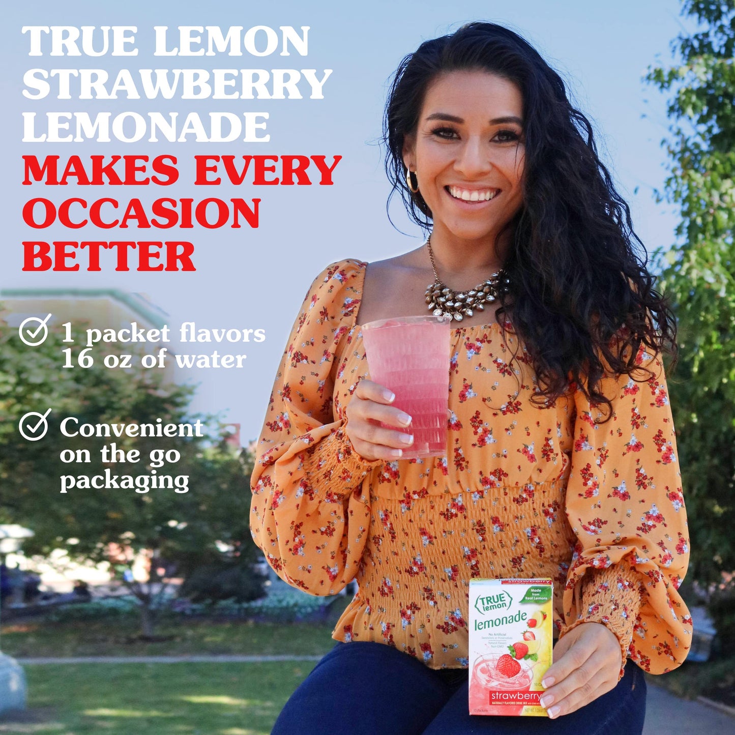 True Lemon Strawberry Lemonade Water Enhancer Drink Mix, 10 Count (Pack Of 12), Low Calorie Drink Mix Packets For Water, Powdered Drink Mixes & Flavorings, Individual Drink Packets, Water Flavor