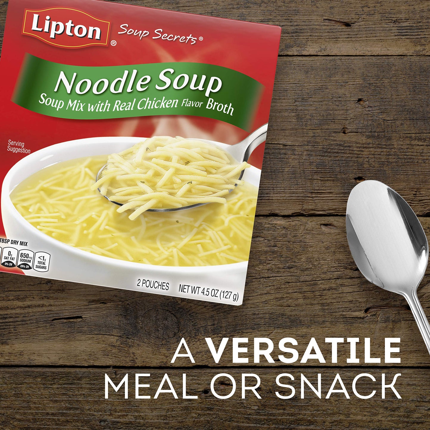 Soup Secrets Lipton Instant Soup Mix For A Warm Bowl Of Soup Noodle Soup Made With Real Chicken Broth Flavor 4.5 Oz, Pack Of 12