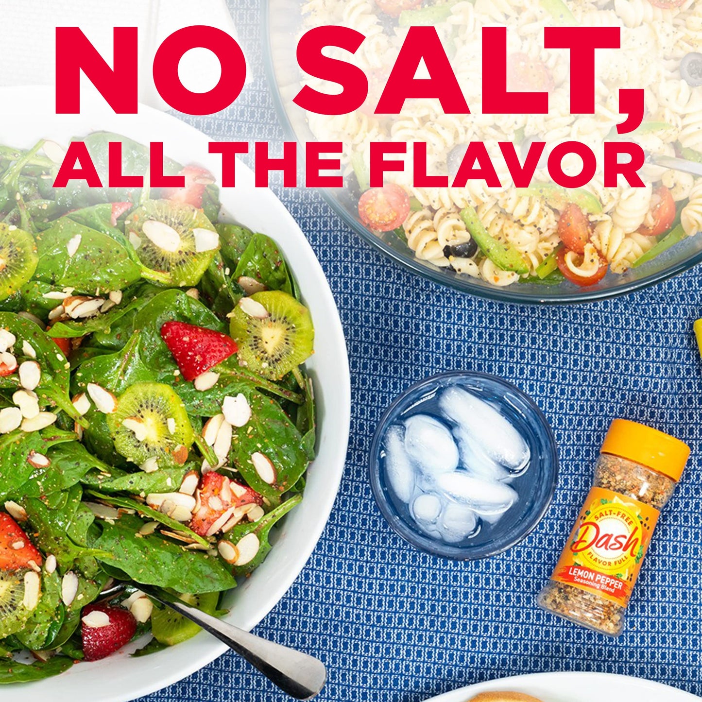 Dash Salt-Free Seasoning Blend, Lemon Pepper, 2.5 Ounce