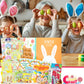 Easter Snack Yellow Box (58 Count) Filled With Treats, Peelable Gummies, Marshmallow Gummies, Easter Bunny And More, Great Packa