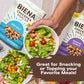 BIENA Chickpea Snacks - Crunchy Roasted Chickpeas - High Fiber Vegan Protein Snack for Adults & Kids - 6-Pack, 5 oz Bags - BBQ,