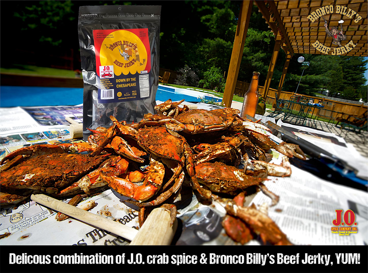 Bronco Billy'S Beef Jerky Down By The Chesapeake Half Pound Resealable Bag