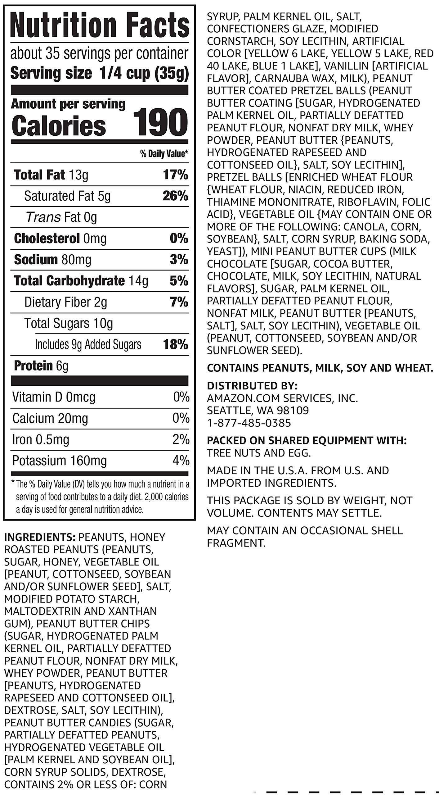 large online retailer Brand - Happy Belly Peanut Butter Plenty  Trail Mix  2.75 pound (Pack of 1)
