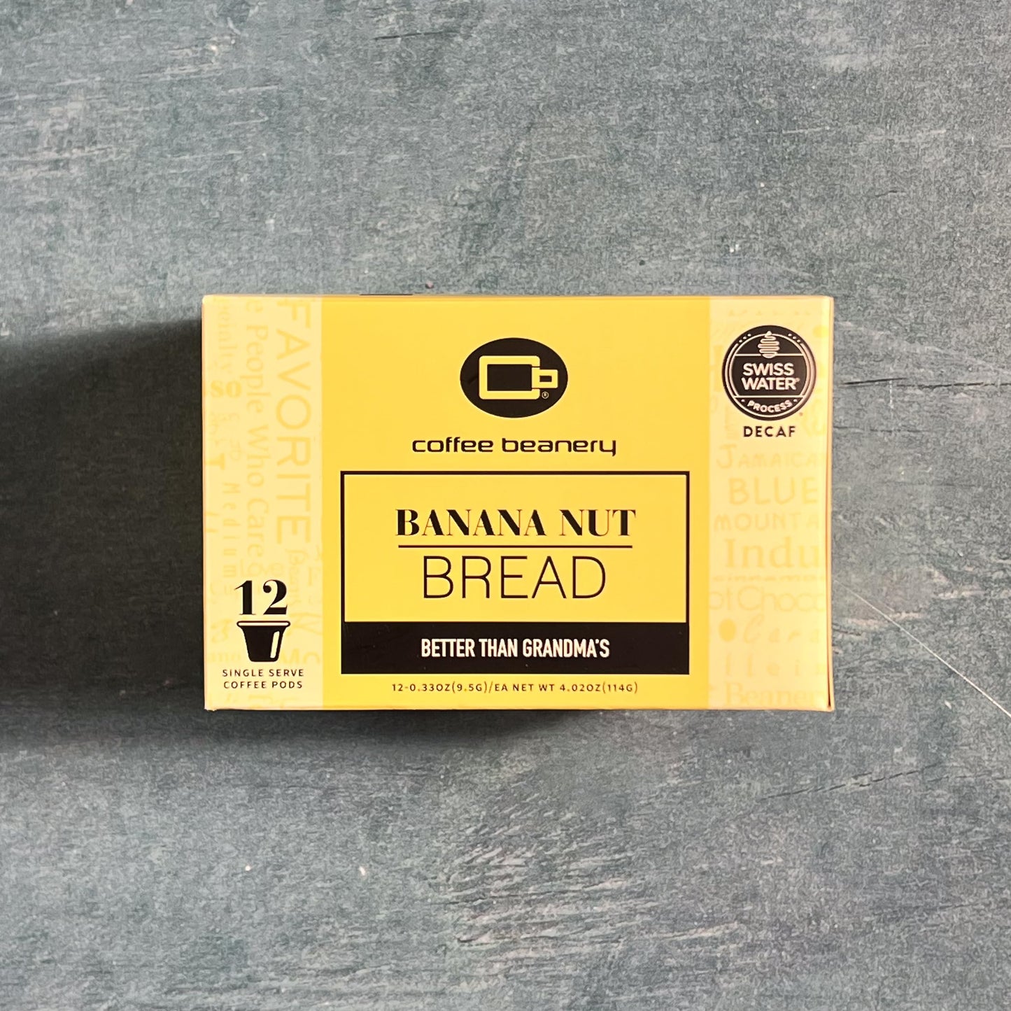 Coffee Beanery Banana Nut Bread Decaf Coffee Pods, 12ct Medium Roast, 1 Count