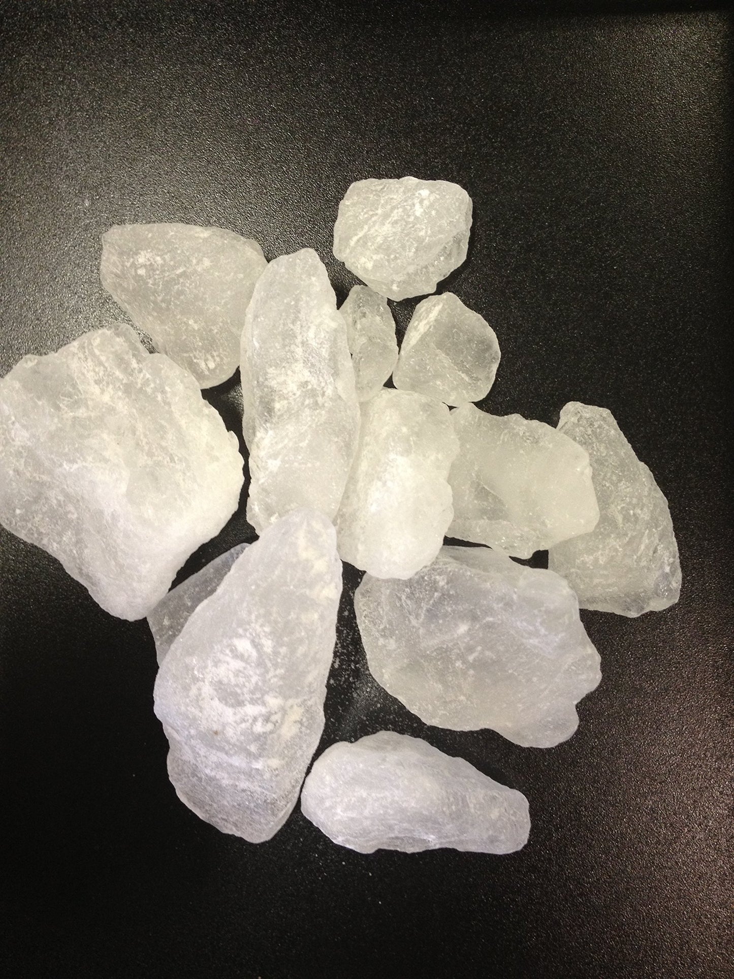 Evergreen Herbs Piedra Alumbre Alum Stone 8 Oz. - Phitkari Crystal Stone Of Alumbre, Piedre Alum, Alum Rock, Fitkari - Resealabl