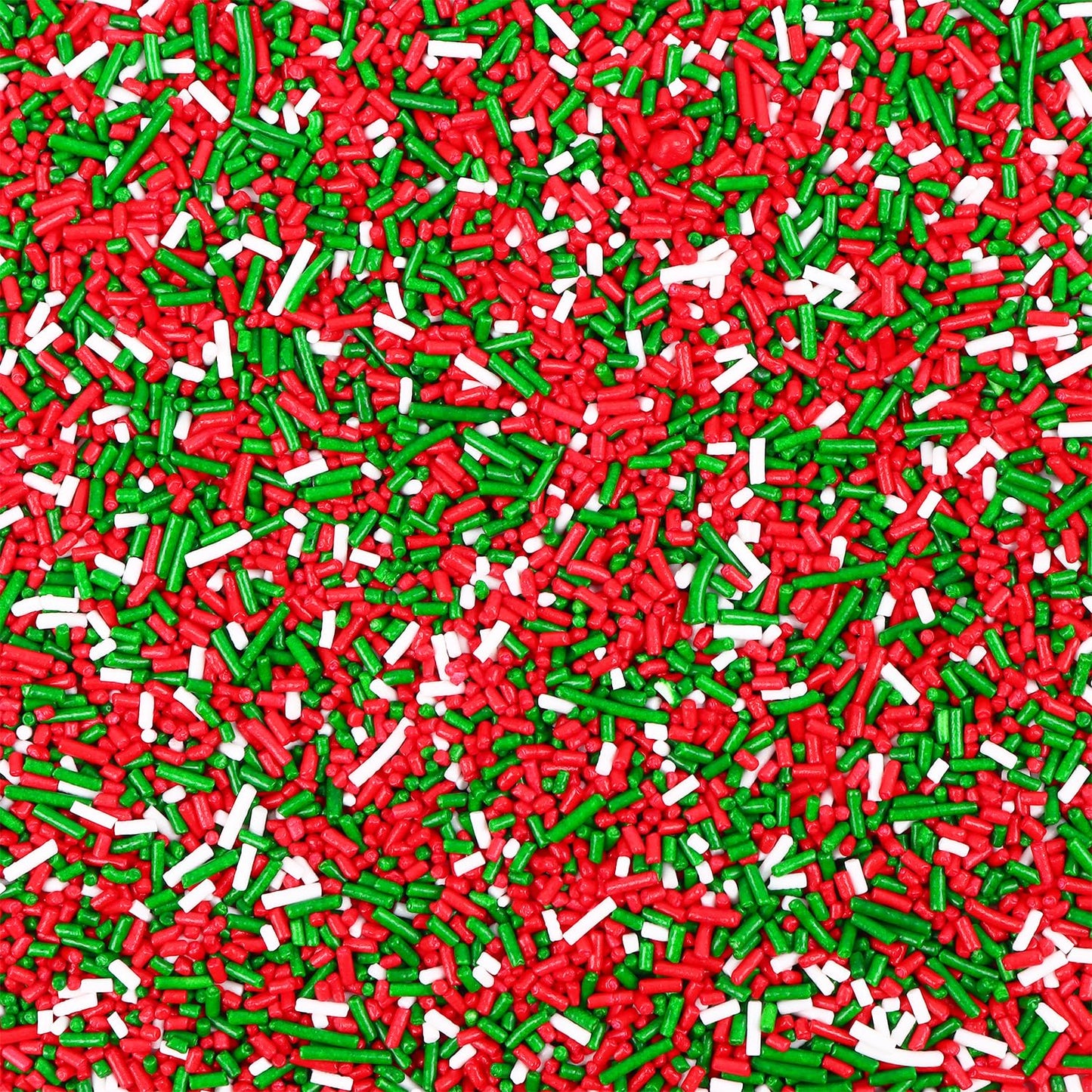 Christmas Sprinkles For Cake Decorating 7Ounce, Christmas Jimmies Sprinkles For Christmas Party, Sprinkles For Cupcake Toppers,