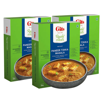 Gits Ready To Eat Paneer Tikka Masala, 855G (Pack Of 3 X 285G Each)