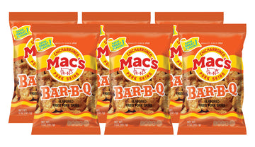 Mac'S Crunchy Chicharrones, Low Carb, Keto Friendly Snack (Barbecue, 5 Ounce (Pack Of 6)