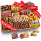 A Gift Inside Merry Christmas Chocolate Caramel And Crunch Grand Gift Basket