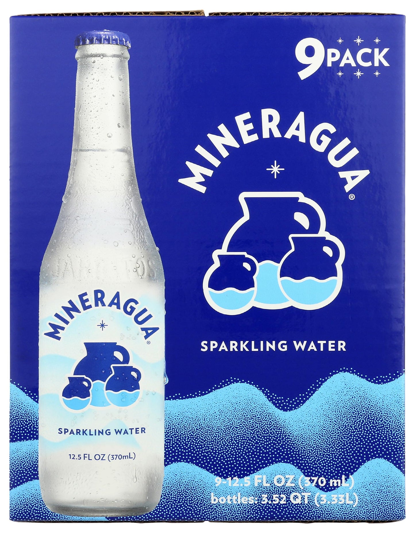 Mineragua Sparkling Water - Pack of 9, 112.5 oz, Model KHCH00385327