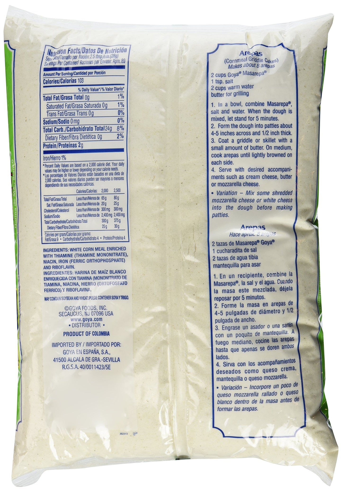 Goya Foods Yellow Corn Meal (Masarepa), 5-Pound