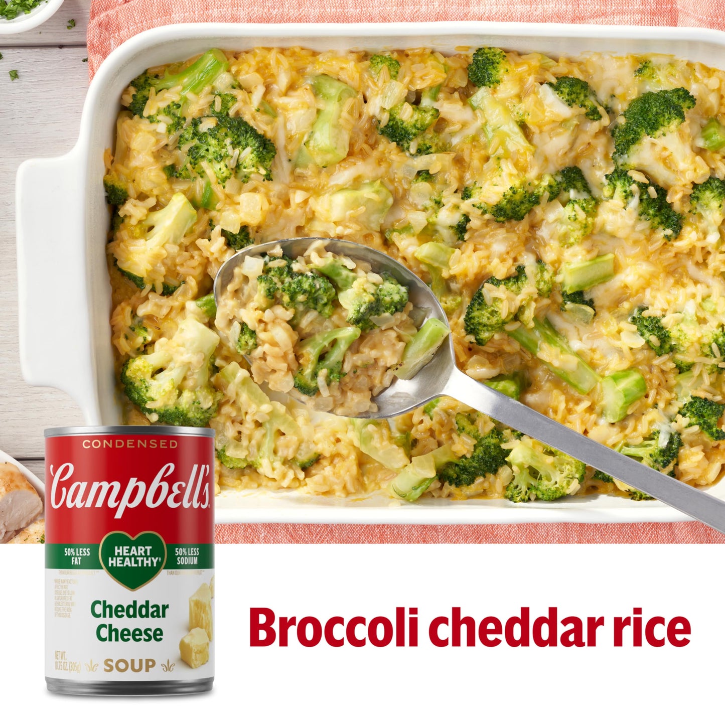 Campbell'S Condensed Heart Healthy Cheddar Cheese Soup, 10.75 Oz Can (12 Pack)