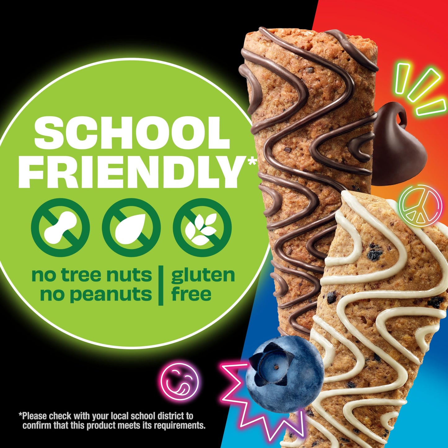 KIND Kids Blueberry Muffin & Chocolate Chip Oat Bars, Gluten Free, 15 Count