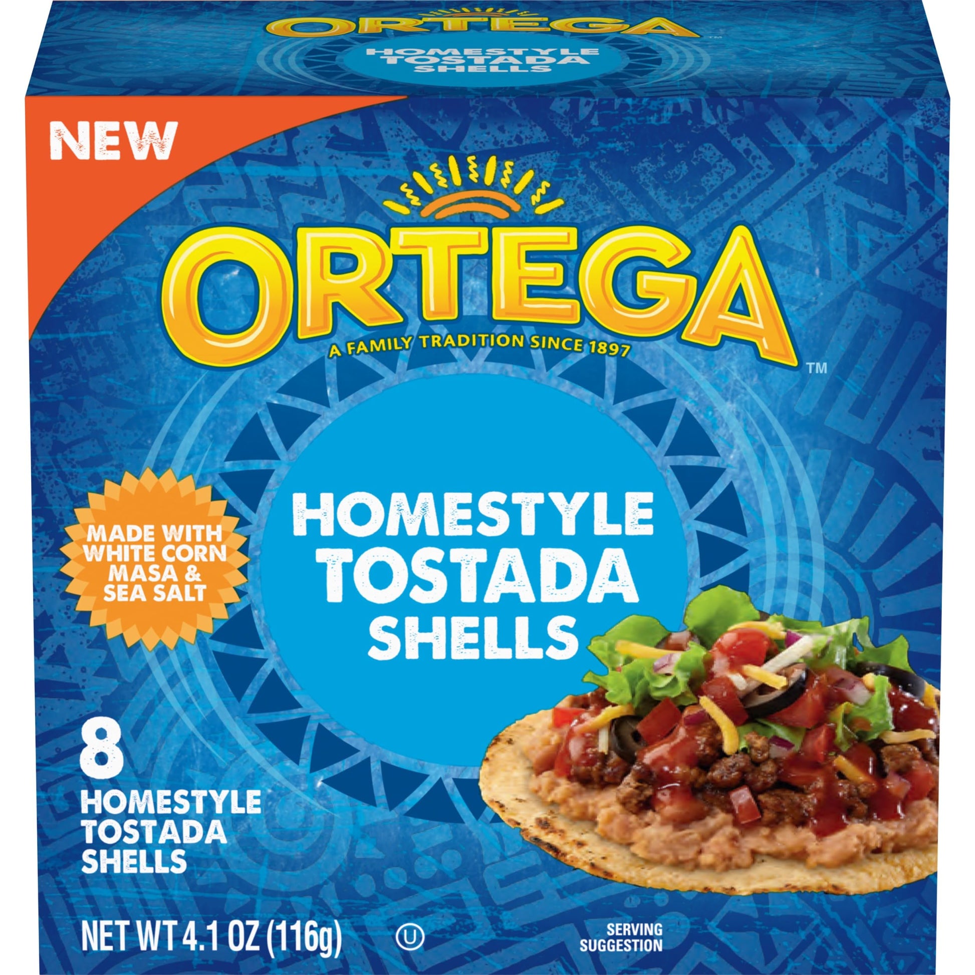 Ortega Homestyle Tostada Shells  8 Count (Pack of 1)