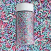 Confect Custom Rainbow Sprinkles - Candyland Jimmies Mix - Vibrant Multicolor Edible Toppings for Cakes, Cupcakes & Desserts - V