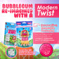 Bubblegum Kids Chiclet Gum, Vegan, Sugarless, Pink, 55 Count Pack, Halloween Candy Alternative for Kids & mature-themeds