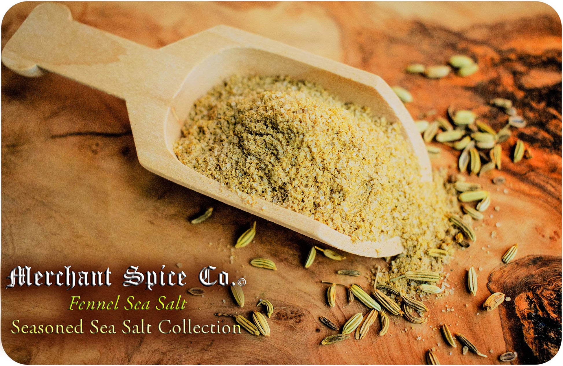 Fennel Salt from the Seasoned Sea Salts Collection by Merchant Spice Co.