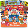 Snack Box Variety Pack (40 Count) Candy Gift Basket - College Student Care Package, Prime Food Arrangement Chips, Cookies, Bar's