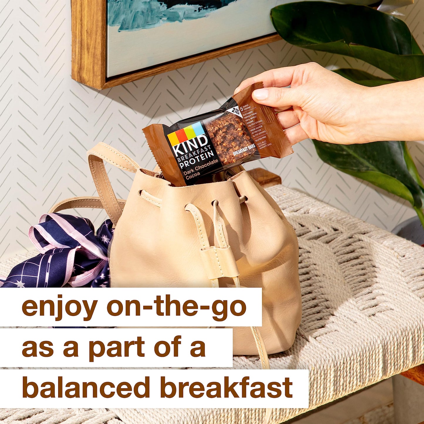KIND Breakfast Bars, Dark Chocolate Cocoa, Gluten Free, 8g Protein, 30 Count