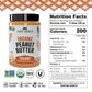 Just About Foods Organic Keto Peanut Butter, Creamy, Gluten-Free, No Sugar Added, 16 oz