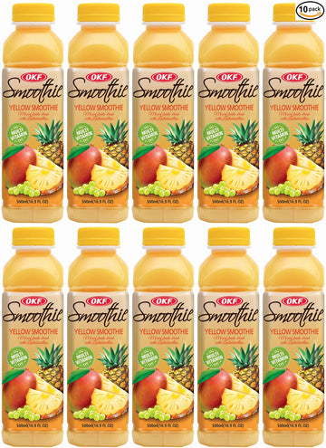 OKF Smoothie, Multi Vitamin Drink, 16.9 Fl Oz, Pack of 10, Yellow