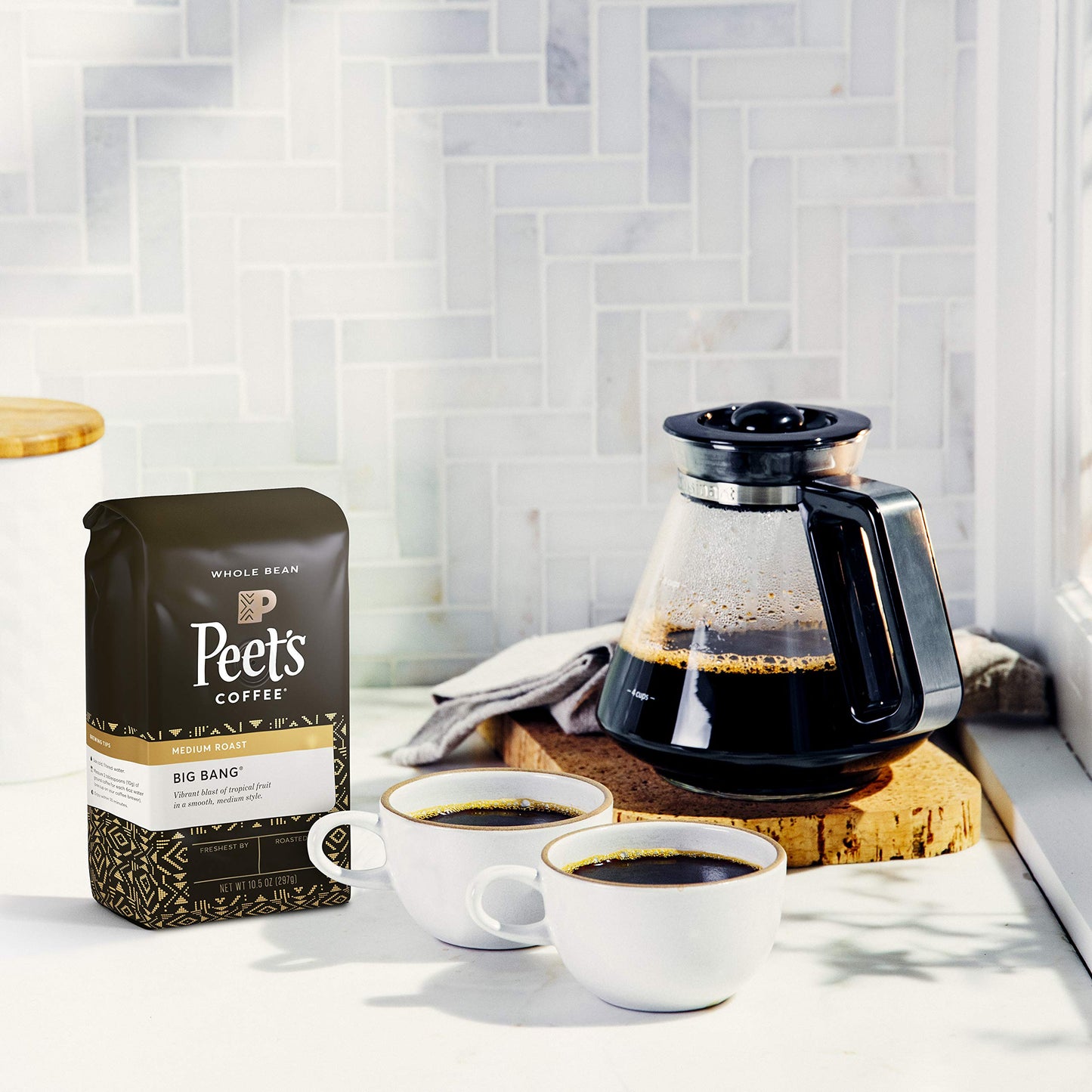 Peet'S Coffee Big Bang, Medium Roast Whole Bean Coffee, 10.5 Oz