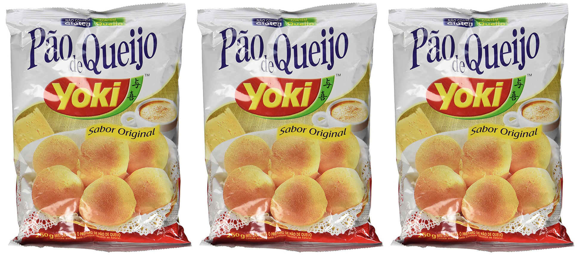 Cheese Bread Mix - Mistura para Po de Queijo - Yoki - (250g) - GLUTEN-FREE, 8.8 Ounce (Pack of 3)