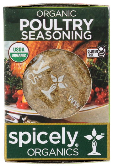 Spicely Organic Poultry Seasoning 0.35 Oz Certified Gluten Free
