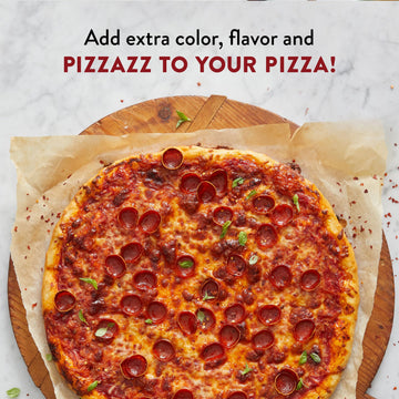 Delallo 4 Spice Variety Pizza Seasoning Shaker, 3.2 Ounce, With Red Pepper, Garlic, Cheese, Italian Herb