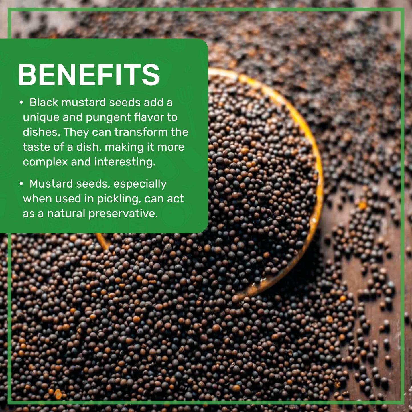 Jiva Organics Organic Black Mustard Seeds 7ounce Bag - 100% Natural & Non-GMO