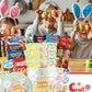 Easter Snack Green Tin (46 Count) Filled With Candy, Peelable Gummies, Bunny And More, Great Package For Family, Friends, Boys A