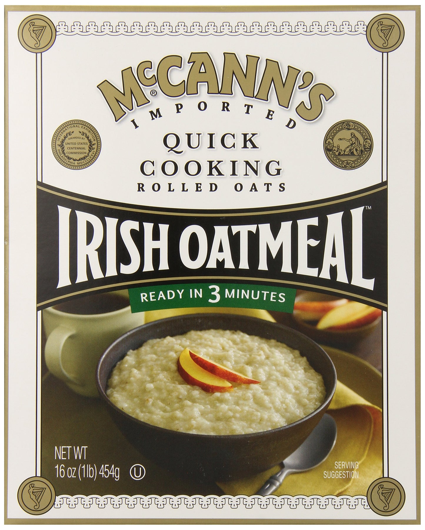 Mccann's Irish Oatmeal Quick Cooking Rolled Oats, 16 Ounce