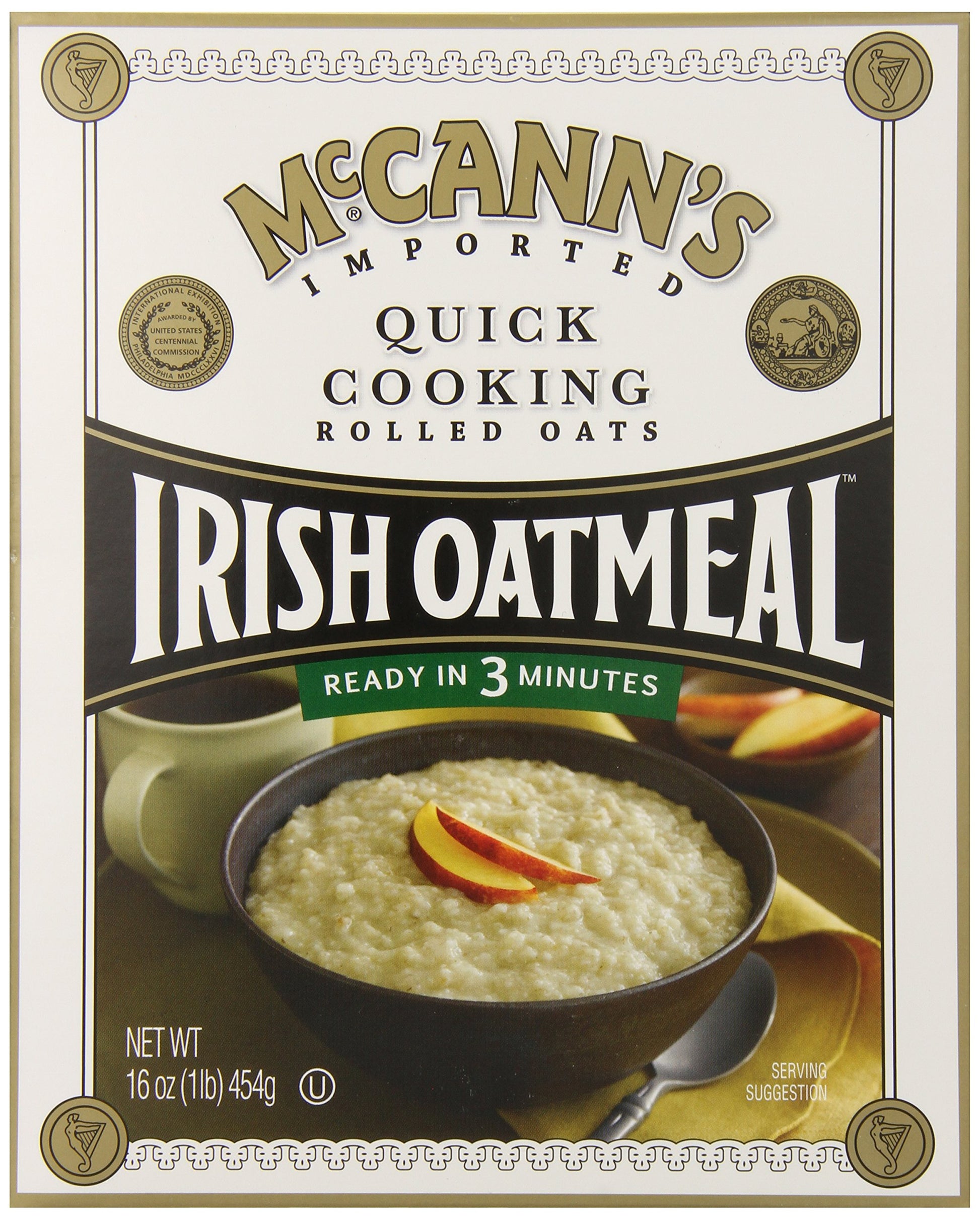 Mccann's Irish Oatmeal Quick Cooking Rolled Oats, 16 Ounce
