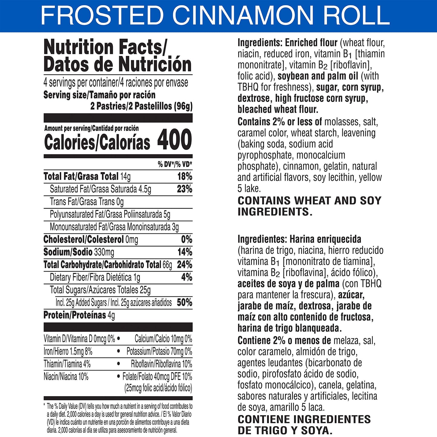 Kellogg'S Pop Tarts (Cinnamon Roll, 384)