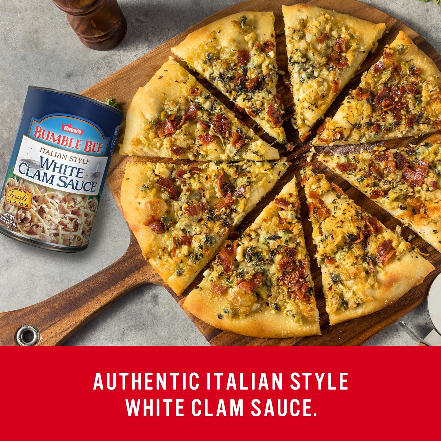 Bumble Bee Snow'S Italian Style White Clam Sauce, 15 Ounce (Pack Of 12) - Authentic Italian Clam Sauce - Made With Fresh Clams,