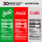 Coca-Cola Mini Can Variety Pack, 30 Cans (10 Each: Coke Classic, Diet Coke, Sprite), 7.5 Fl Oz, Red/White/Clear