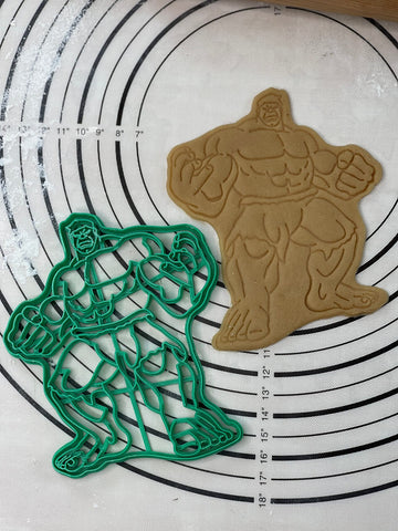 Hulk Cookie Cutter & Mold 6-Inch-Scale Produced by 3D Kitchen Art