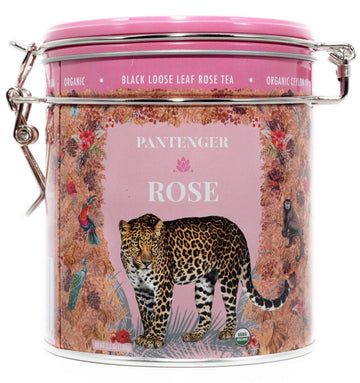 Organic Rose Tea Loose Leaf -3.5 OZ- Finest Moroccan Rose Petals and Ceylon Black Tea.