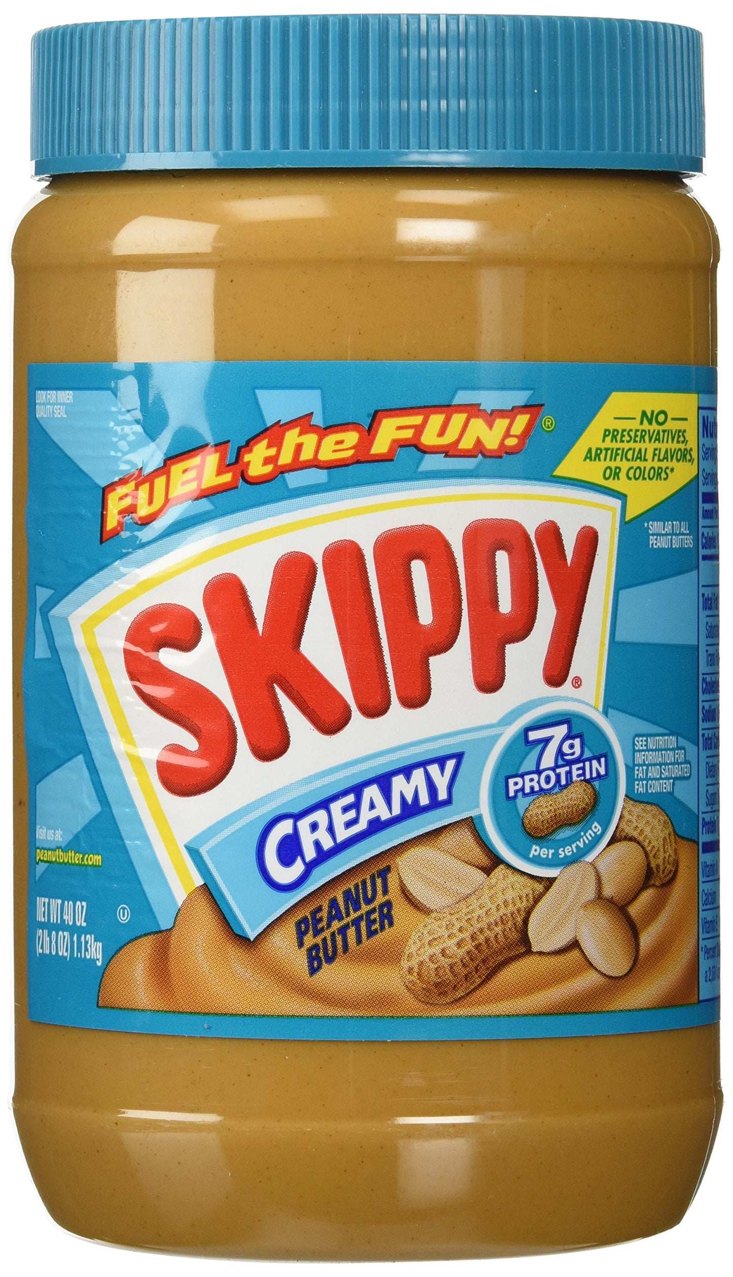 SKIPPY Creamy Peanut Butter, 40 Ounce, Pack of 1, Model 10862
