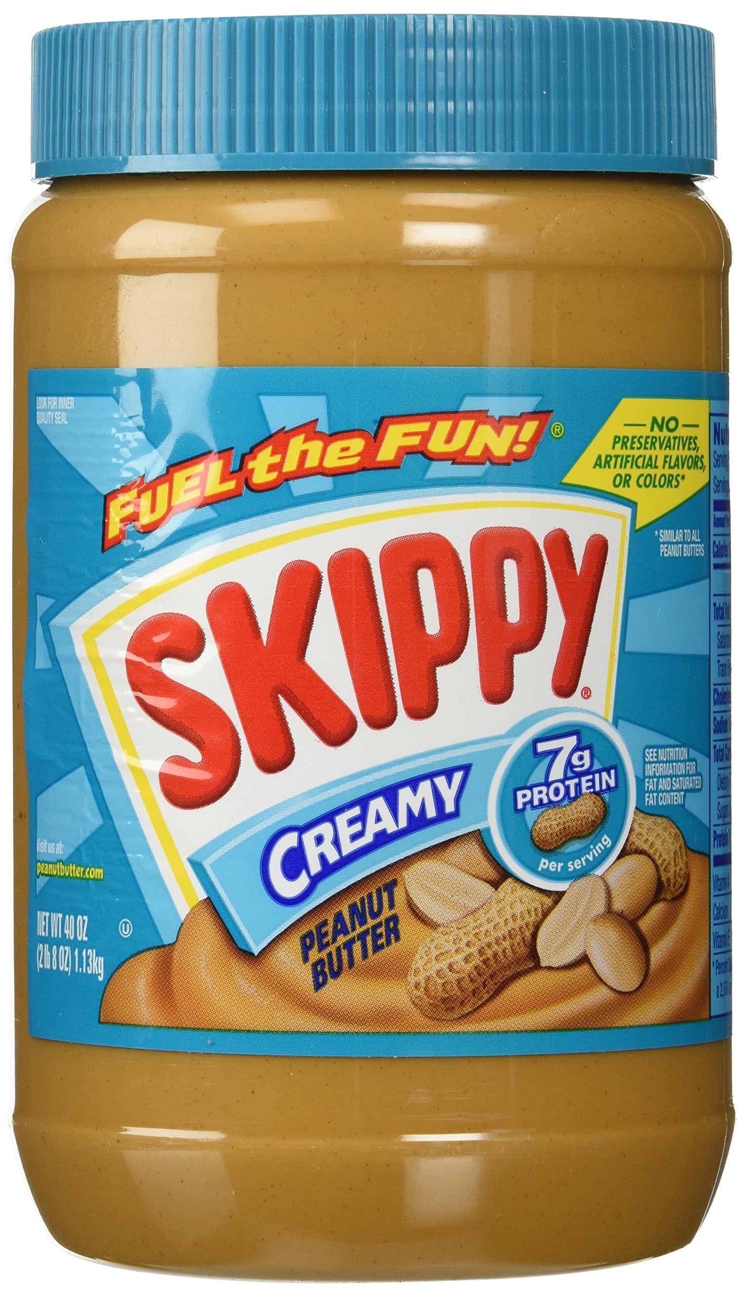 SKIPPY Creamy Peanut Butter, 40 Ounce, Pack of 1, Model 10862