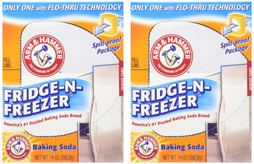 Arm & Hammer Baking Soda, Fridge-N-Freezer Pack, Odor Absorber, 14 oz - 2 Pack