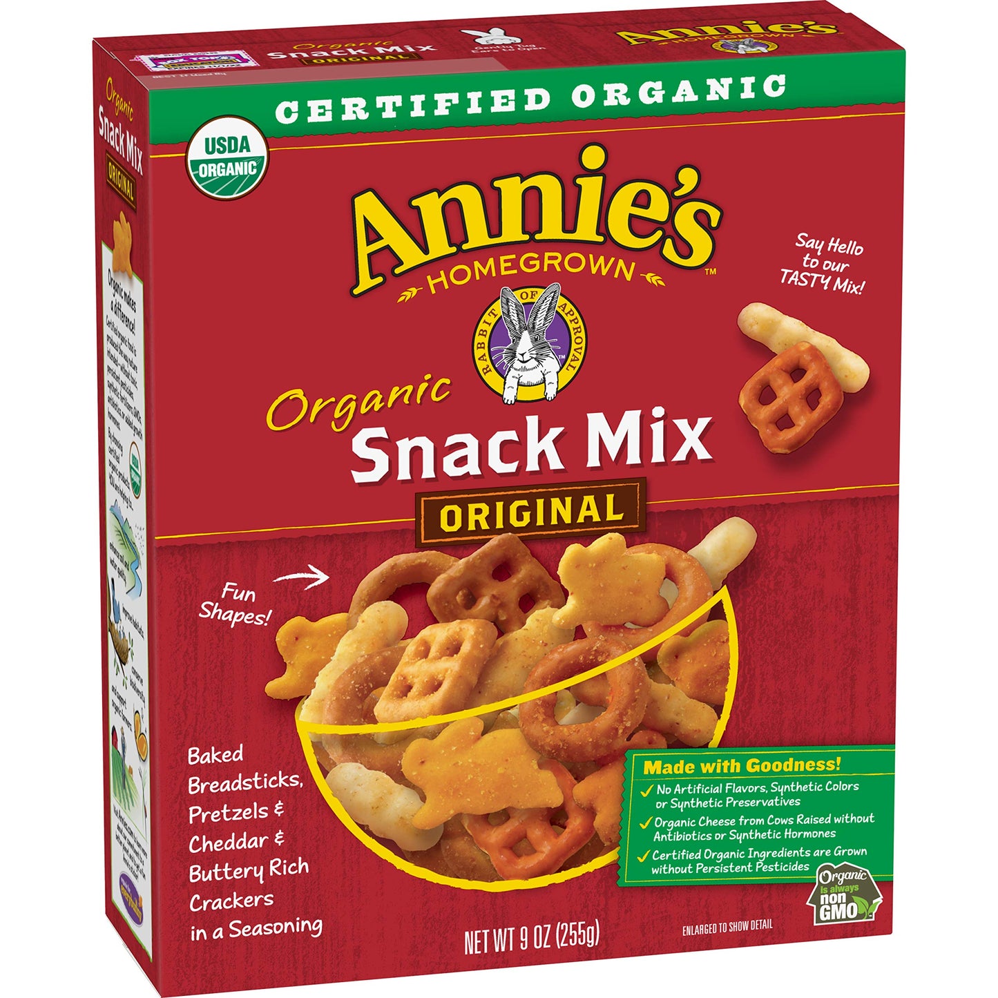 Annies Organic Snack Mix, Assorted  ers and Pretzels, 9oz Box