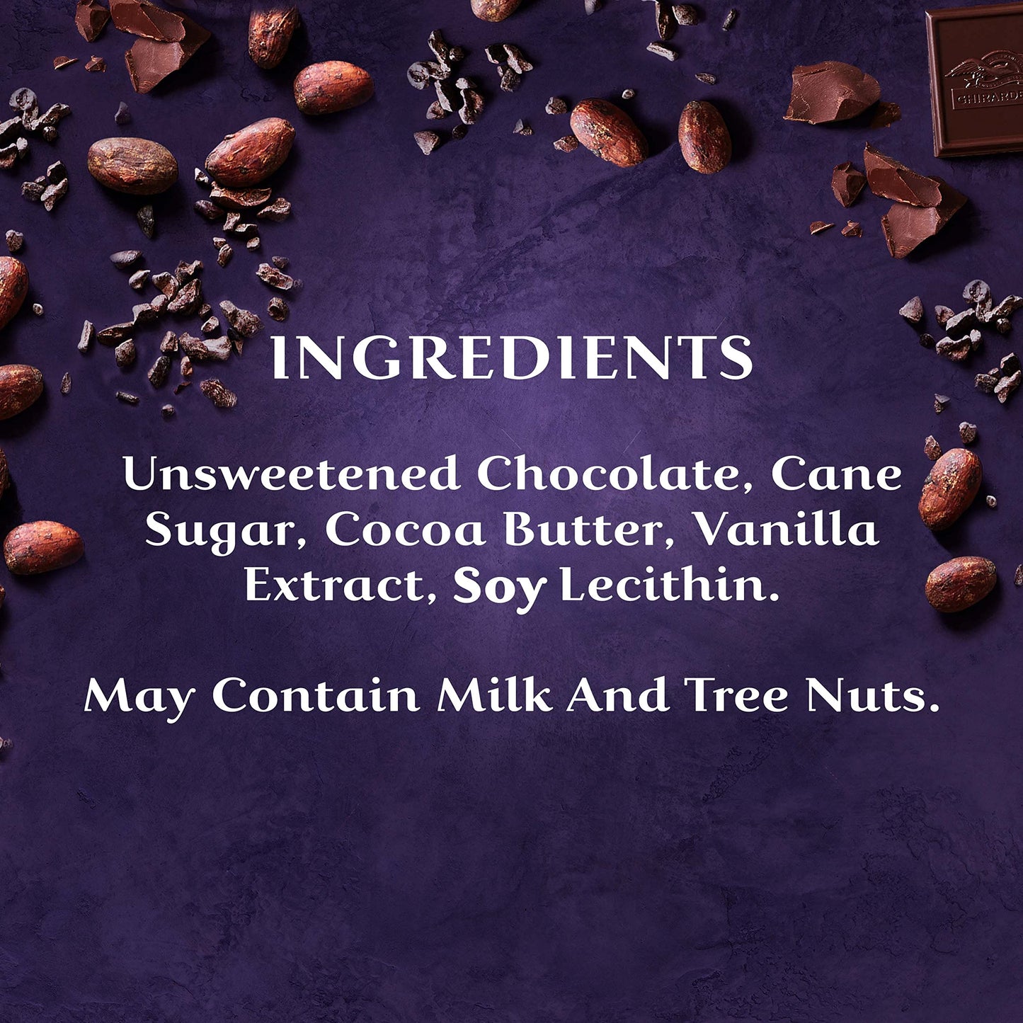 Ghirardelli 72% Cacao Dark Chocolate Intense Dark Squares Caddy - Contains 55 Ghirardelli 72% Cacao Dark Chocolate Squares