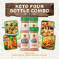 Flavor God Keto Combo Herb & Spice Gift Pack, 4 Natural Seasonings for Chicken, Beef, Seafood, & Vegetables, Model 1AFN-CP-KTO-4EVGLTTH