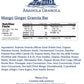 Anahola Granola Mango Ginger Bars - 8 Count - 1.4 Ounce Snack Bars