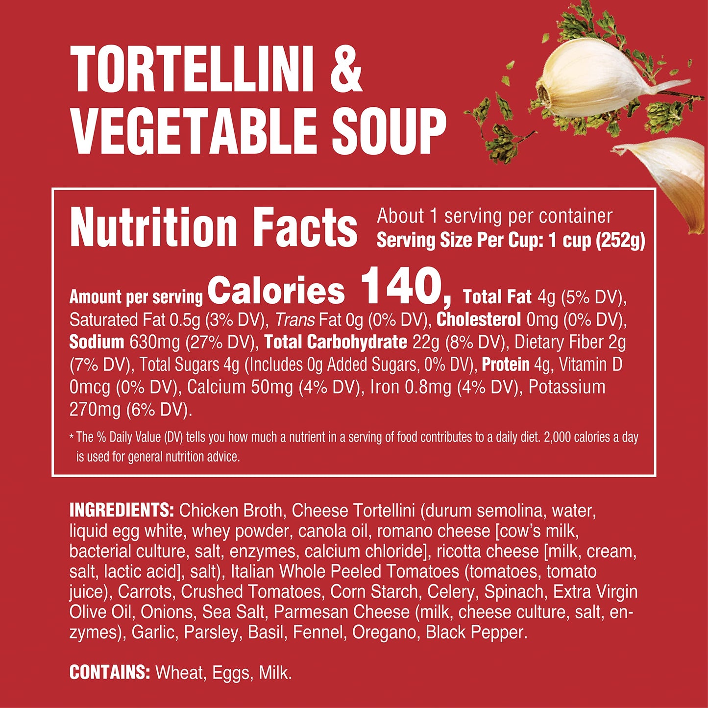 Raos Made for Home Tortellini & Vegetable Soup  16oz  Real Vegetables  Traditional Italian Heat and Serve Soup