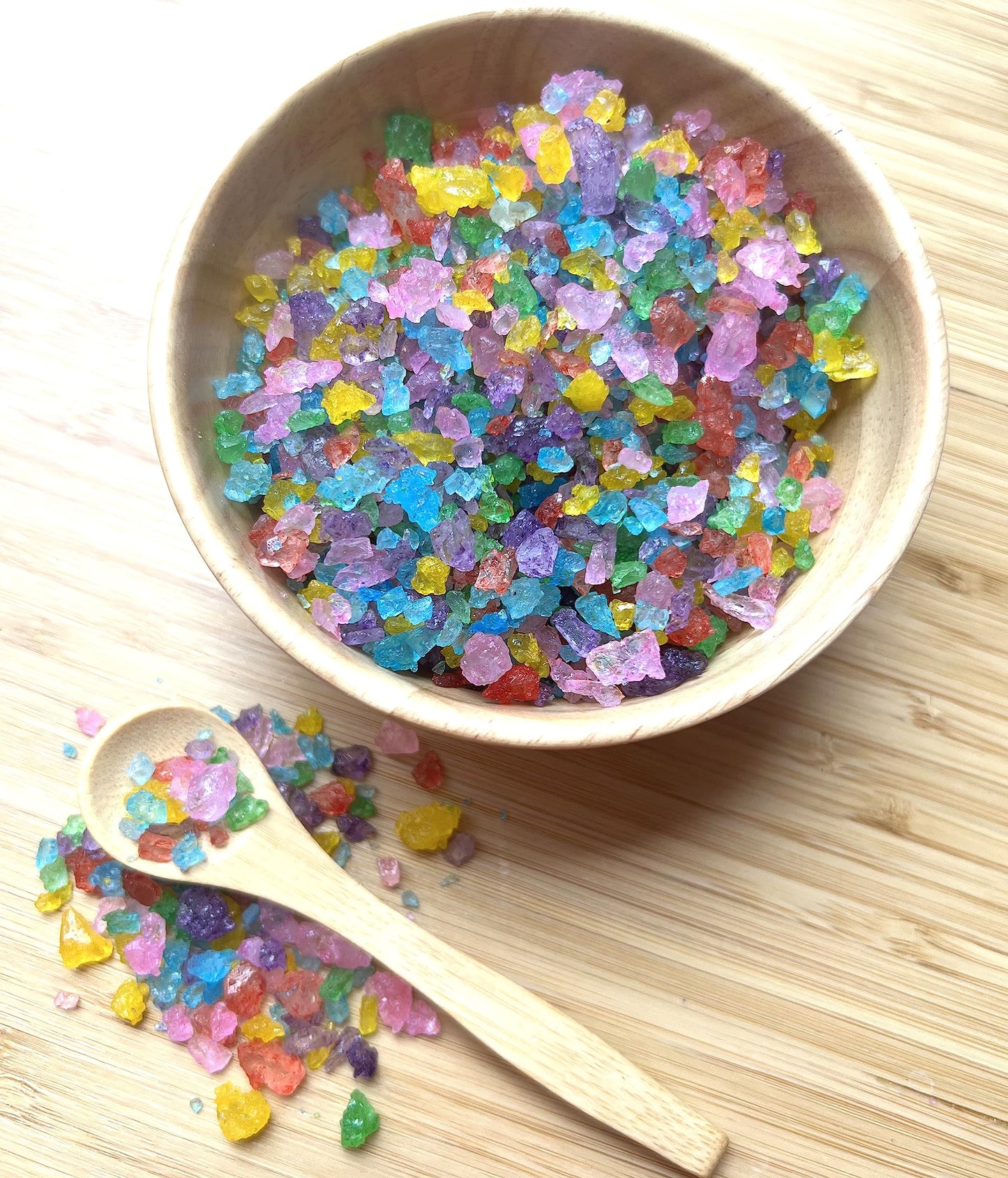 Sweetglob Old Fashioned Medium Rock Sugar Candy Gems, Lump Sugar Rock Crystals (6.6 Pound, Assorted Flavors)