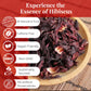 Akshit Dried Hibiscus Flowers, 7.8oz, Whole Edible Petals, Non-GMO, Caffeine-Free, Perfect for Tea, Cooking & Cocktails