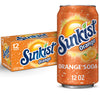 Sunkist Orange Soda, 12 fl oz Cans, Pack of 12, Refreshing Citrus Flavor