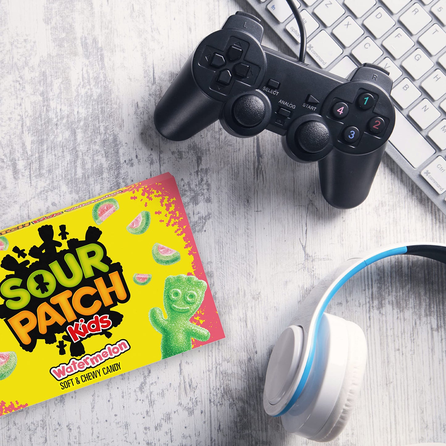 SOUR PATCH KIDS Watermelon Soft & Chewy Candy, Halloween Candy, 12 - 3.5 oz Boxes